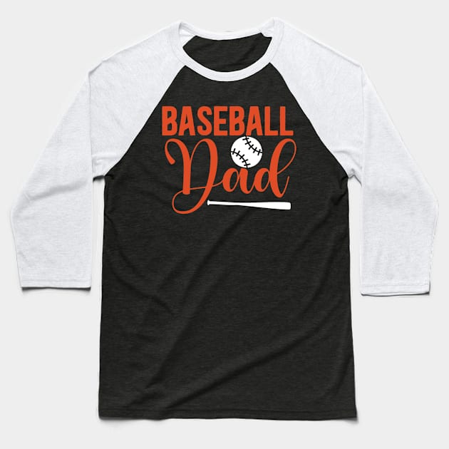 Base ball dad Baseball T-Shirt by Syntax Wear